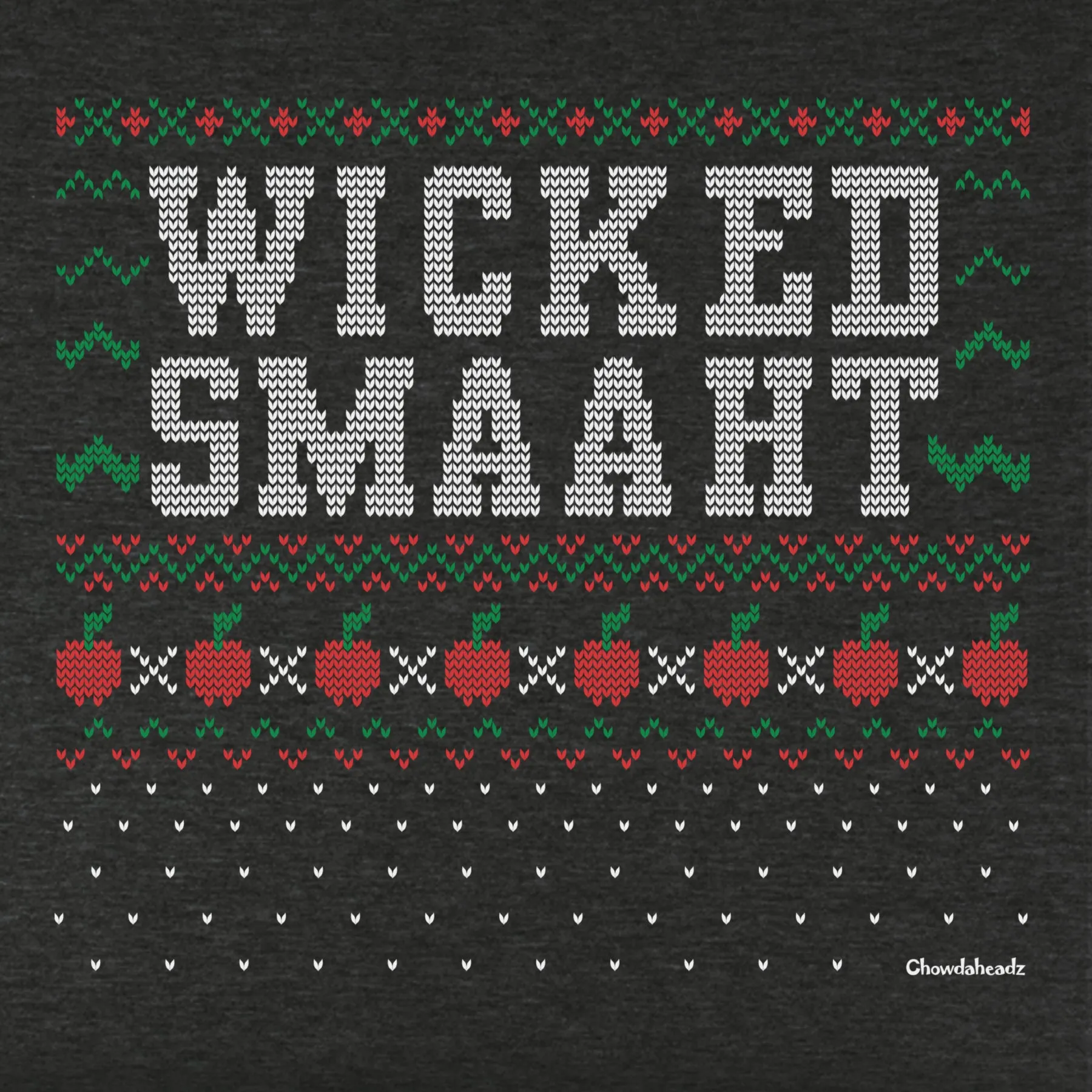 Wicked Smaaht Ugly Holiday Sweater Youth Hoodie