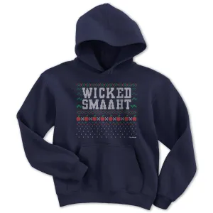 Wicked Smaaht Ugly Holiday Sweater Youth Hoodie