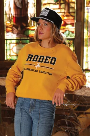 Womens Cinch Yellow Sweatshirt