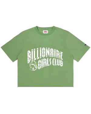 Womens Classic Curve Logo Cropped Tee