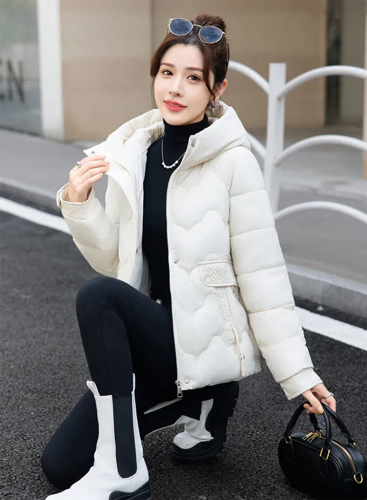 Women's Cropped Thickened Puffer Jacket for Warmth and Fashion