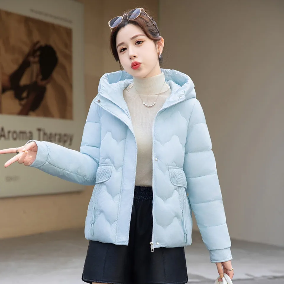 Women's Cropped Thickened Puffer Jacket for Warmth and Fashion
