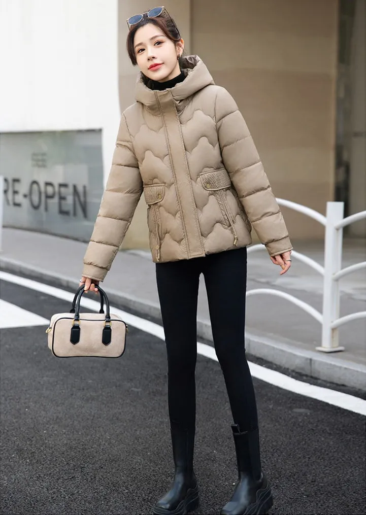 Women's Cropped Thickened Puffer Jacket for Warmth and Fashion