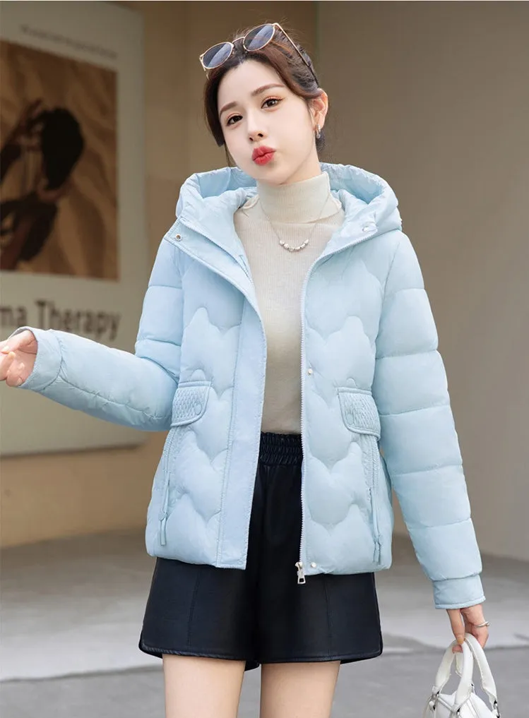 Women's Cropped Thickened Puffer Jacket for Warmth and Fashion