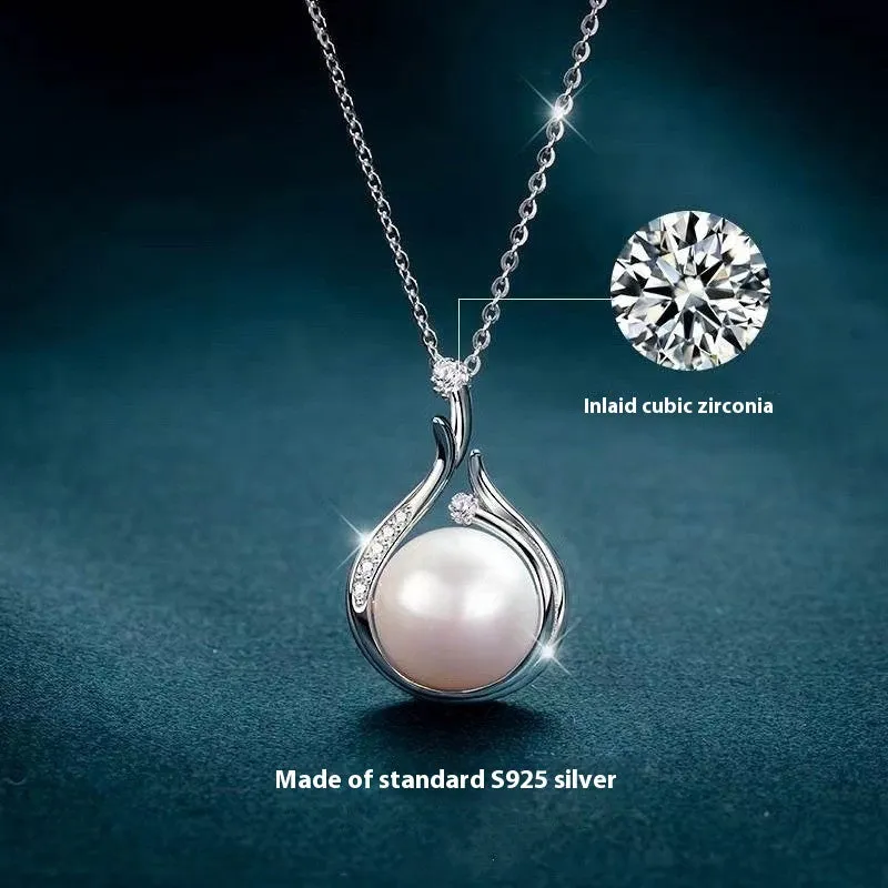 Women's S925 Silver Pearl Necklace