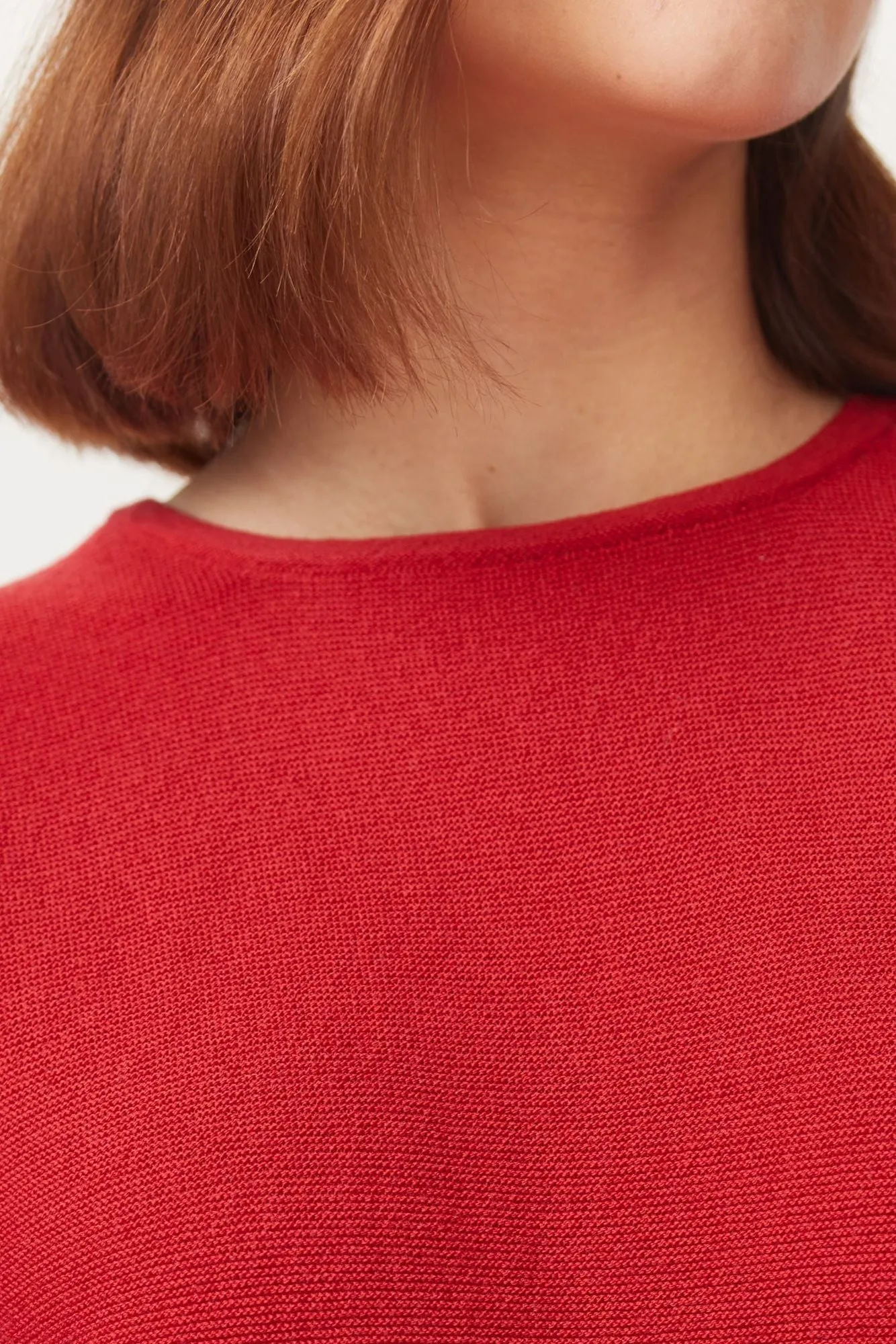 Womens Stitch Sweater-Pomegranate-1859