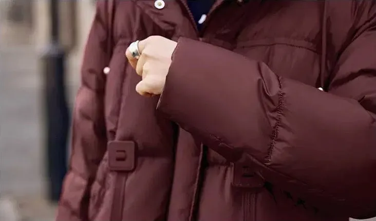Women's Water-resistant and Windproof Cropped Puffer Jacket