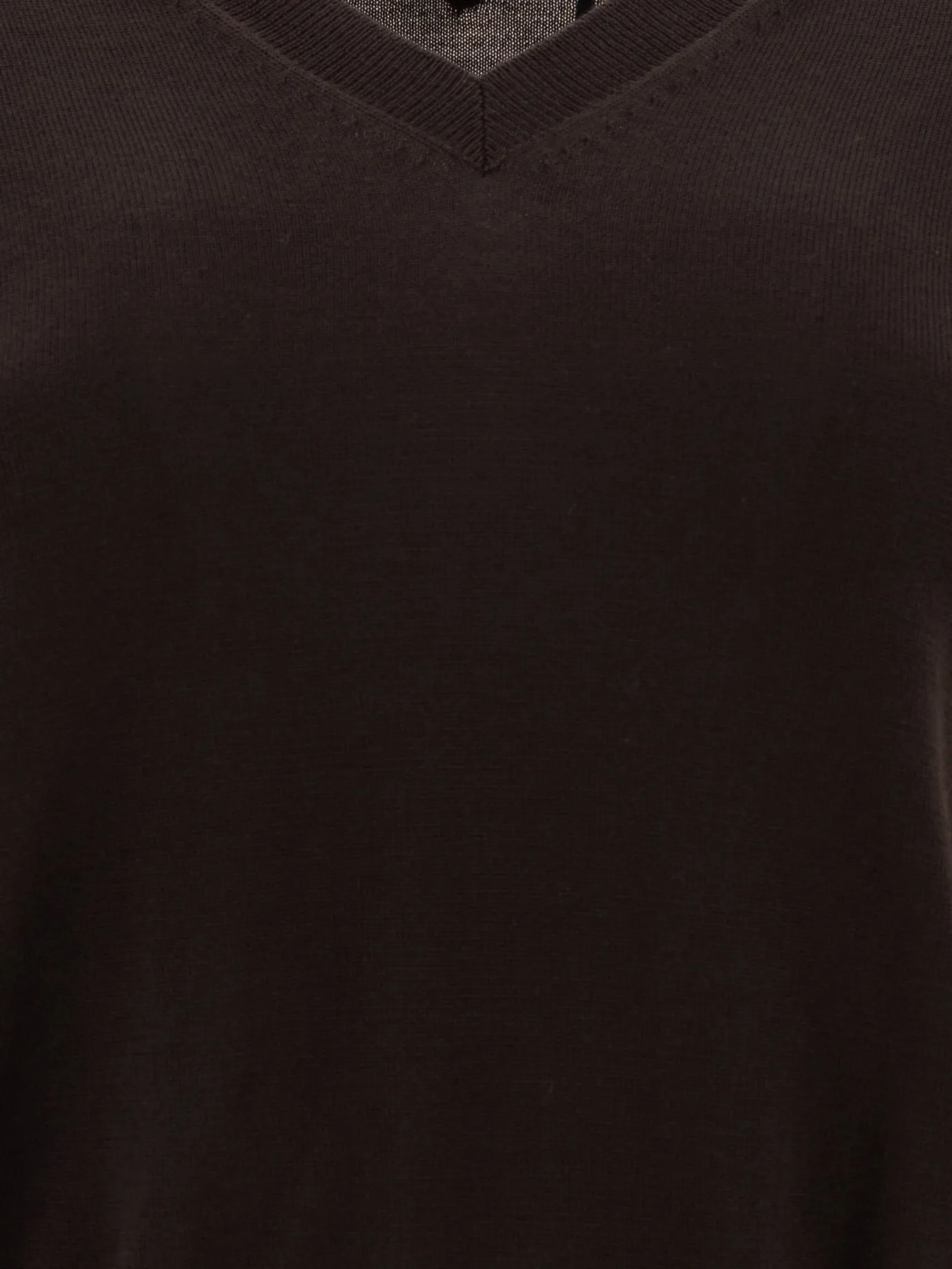 Wool V-neck sweater