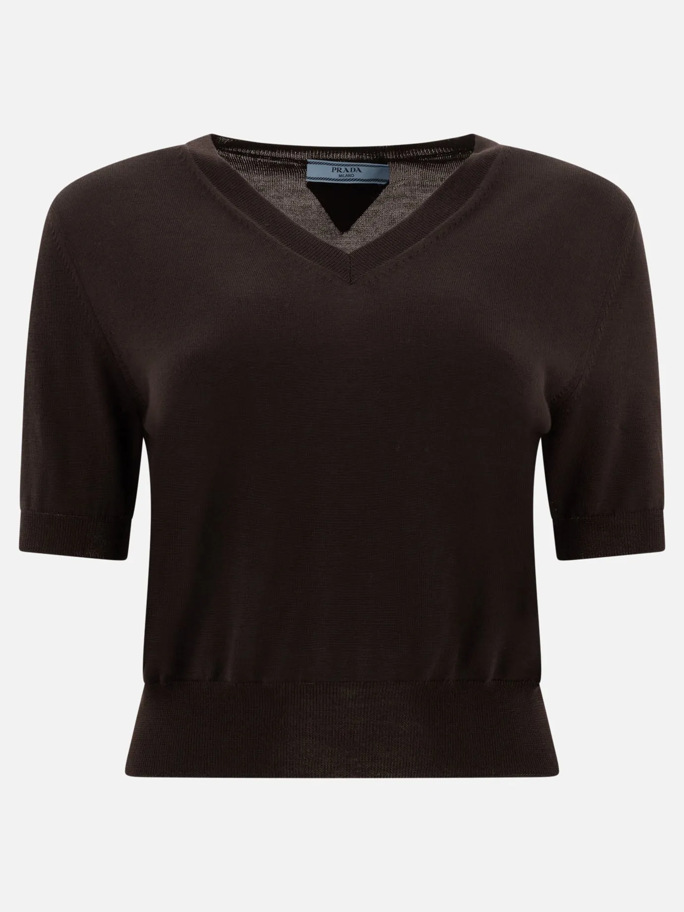 Wool V-neck sweater