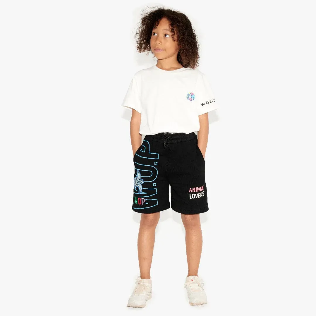 World Of Pop T-shirt badge "Planet"-White