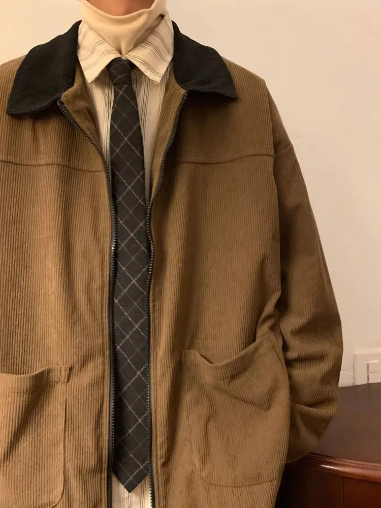 Y2K Vintage Ribbed Jacket