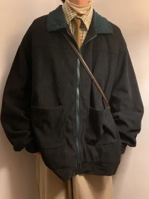 Y2K Vintage Ribbed Jacket