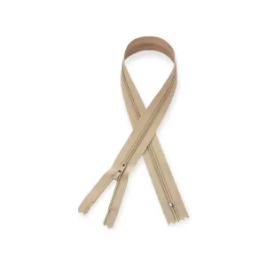 YKK Nylon Zip DK Beige 60cm