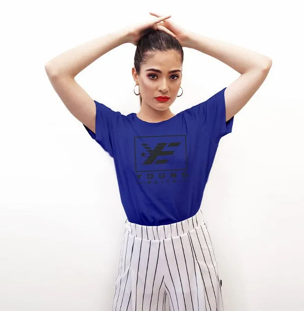 Young-Elite Black & Blue Female T-shirt