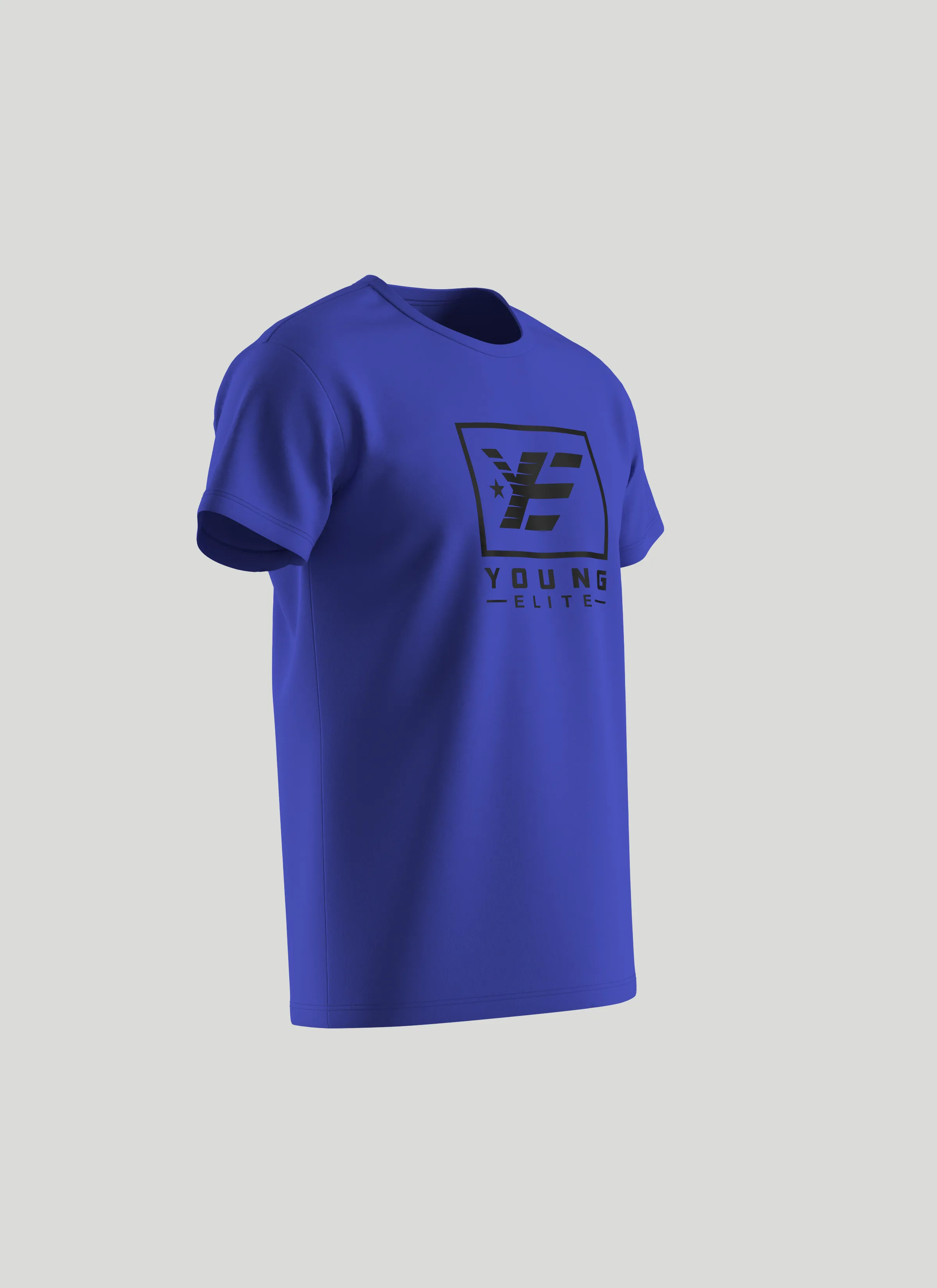 Young-Elite  Black & Blue Male T-shirt