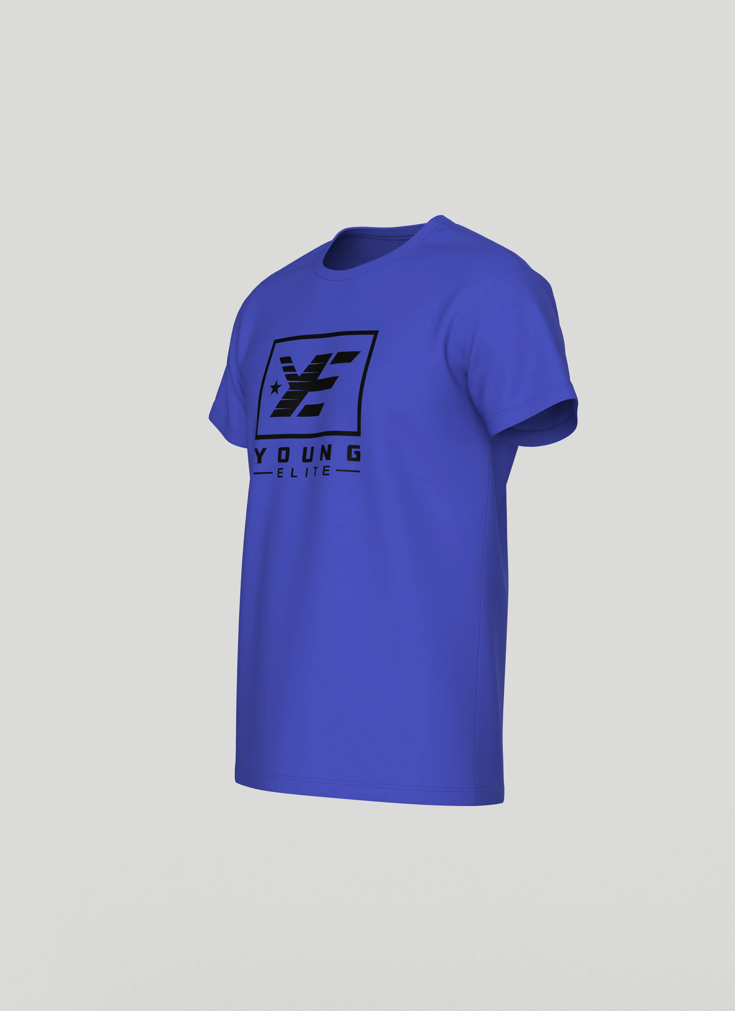 Young-Elite  Black & Blue Male T-shirt
