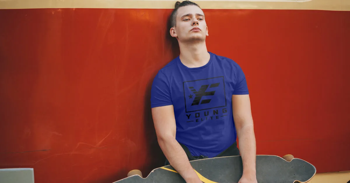 Young-Elite  Black & Blue Male T-shirt