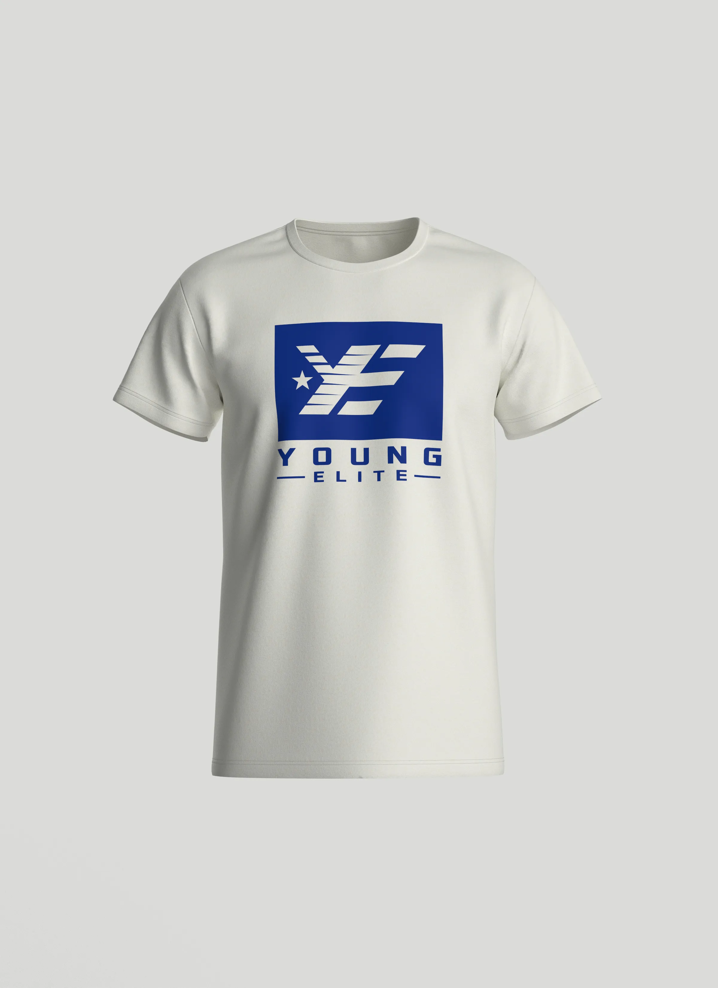 Young-Elite Blue & White Female short sleeve T-shirt
