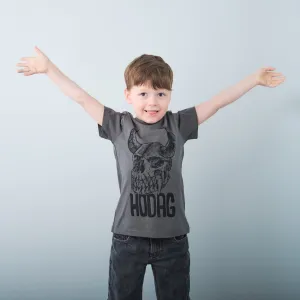 Youth Hodag Skull Tee, Charcoal