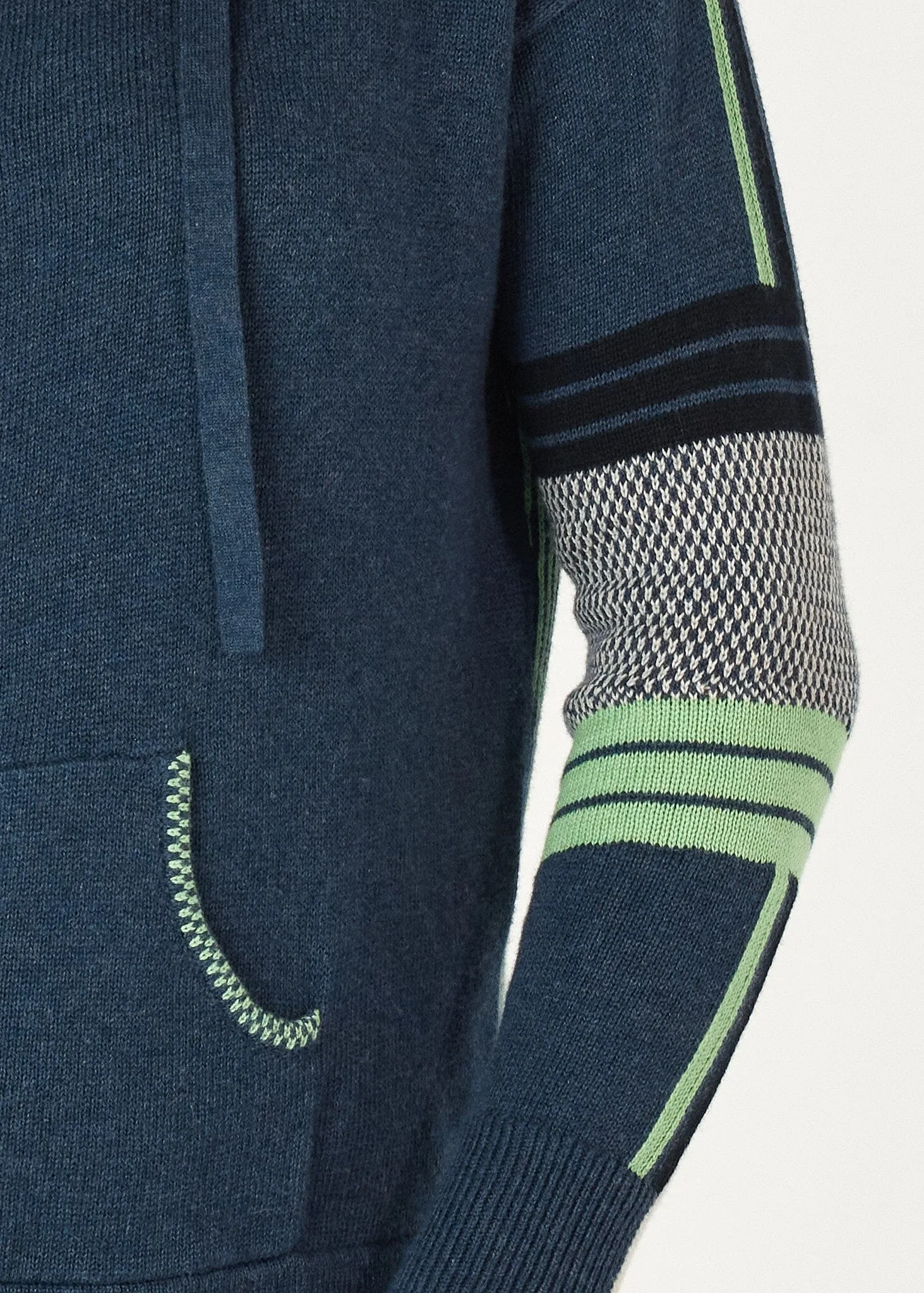 ZAKET & PLOVER Multi Media Hoodie - Denim
