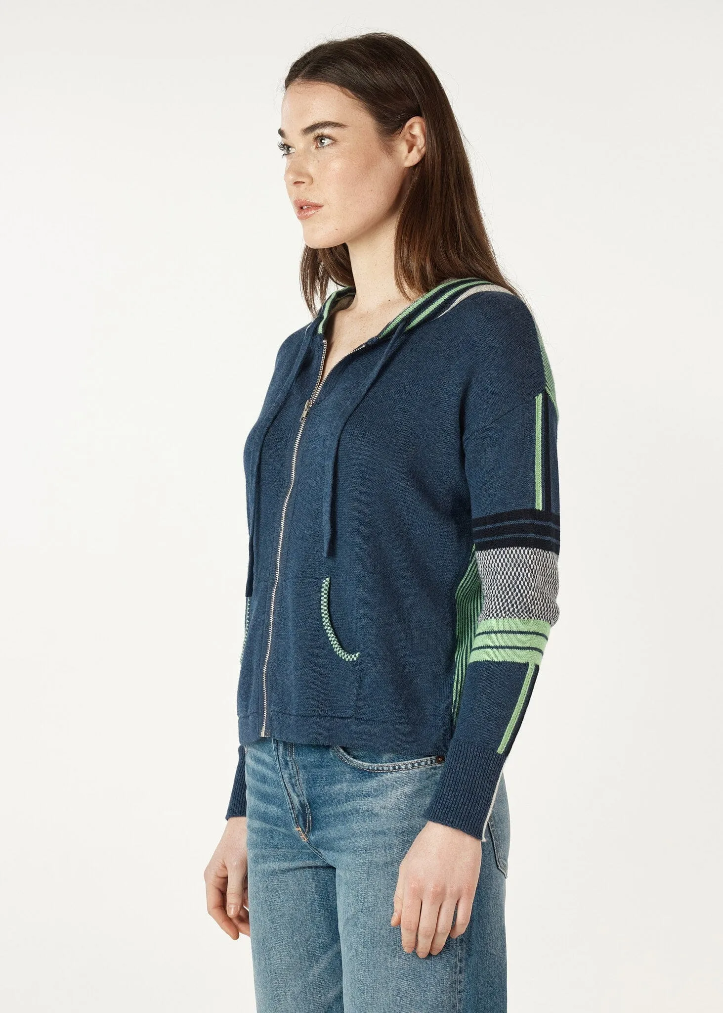 ZAKET & PLOVER Multi Media Hoodie - Denim