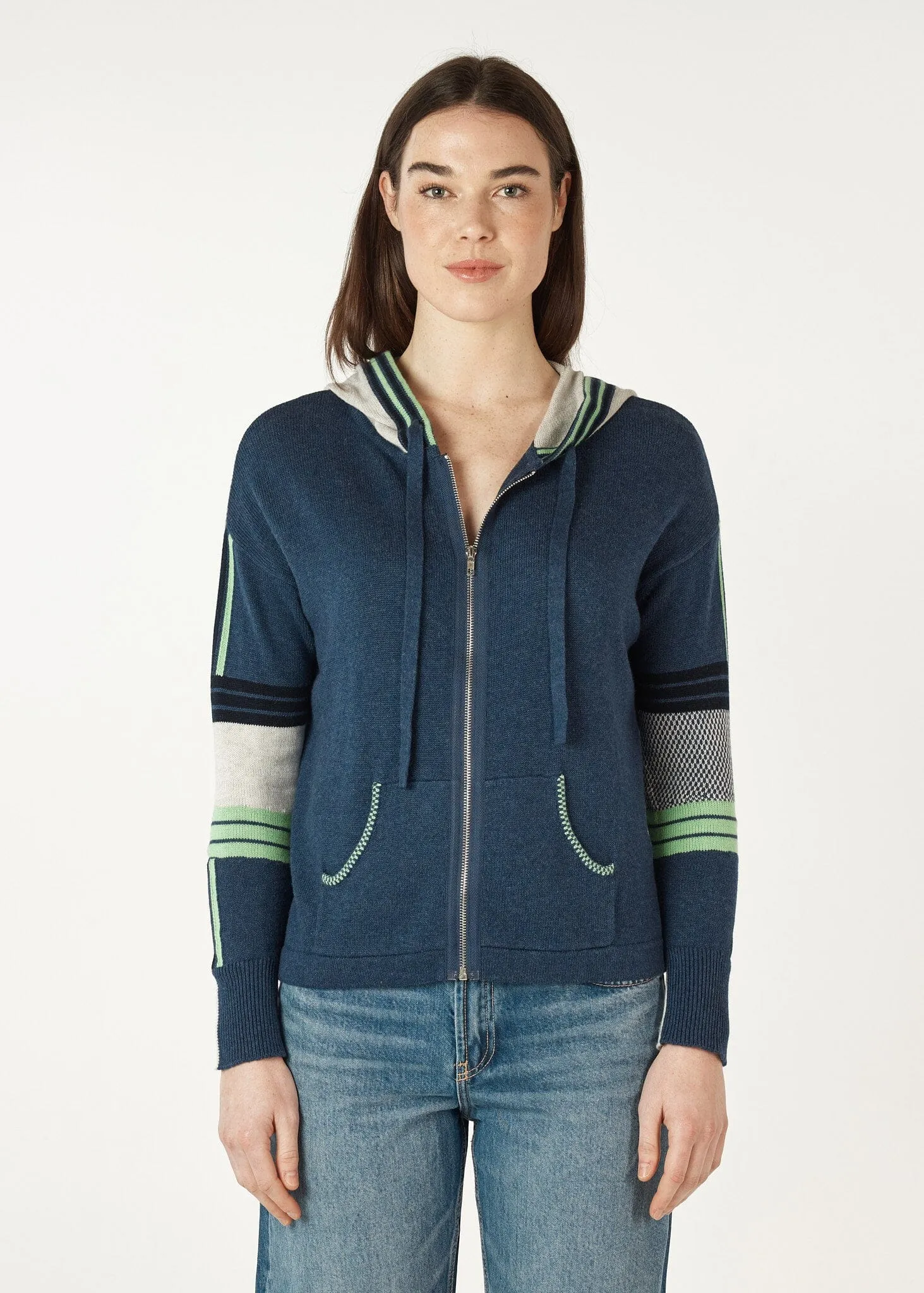 ZAKET & PLOVER Multi Media Hoodie - Denim