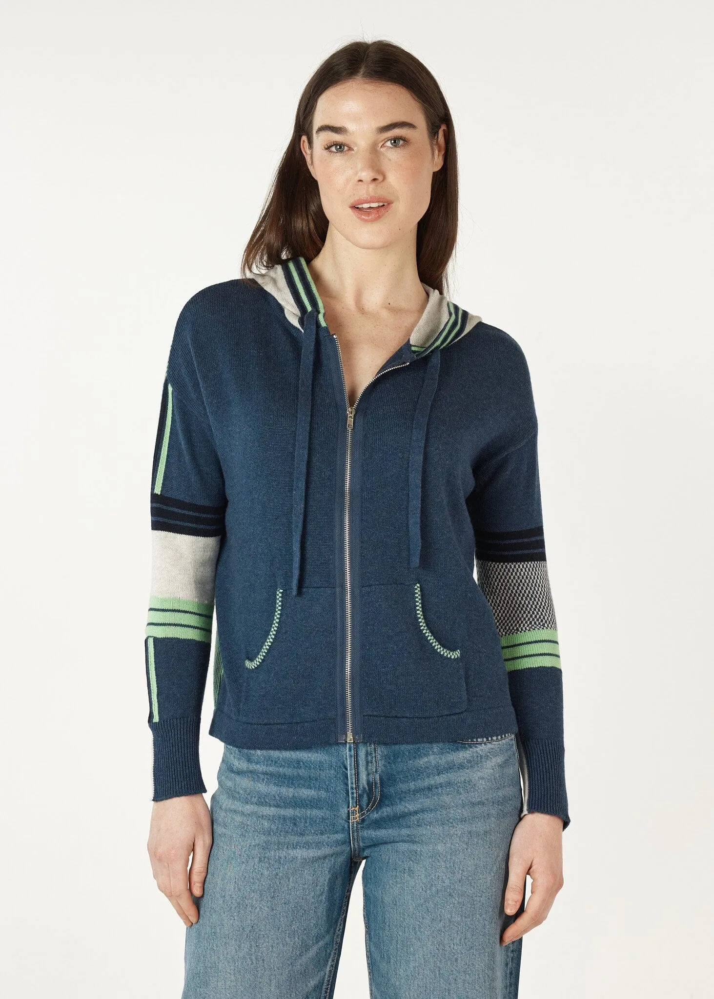 ZAKET & PLOVER Multi Media Hoodie - Denim