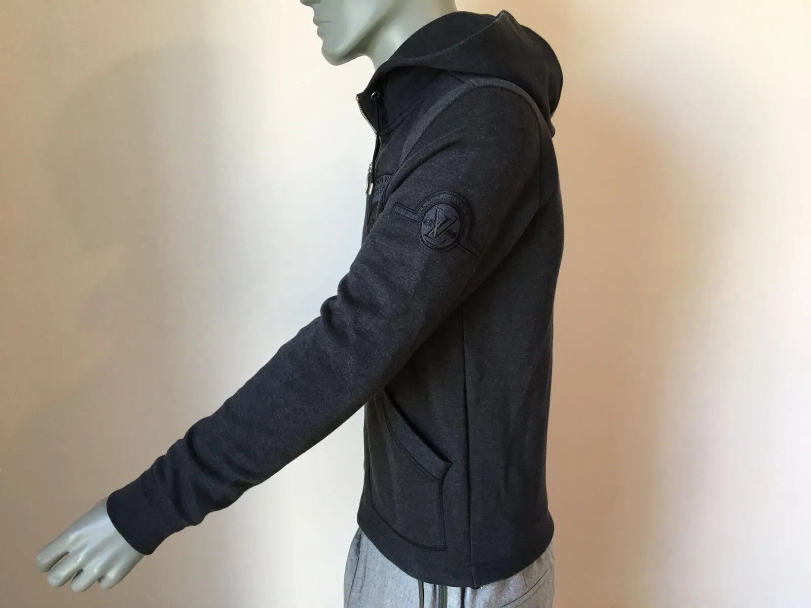Zip Up Patches Hoodie