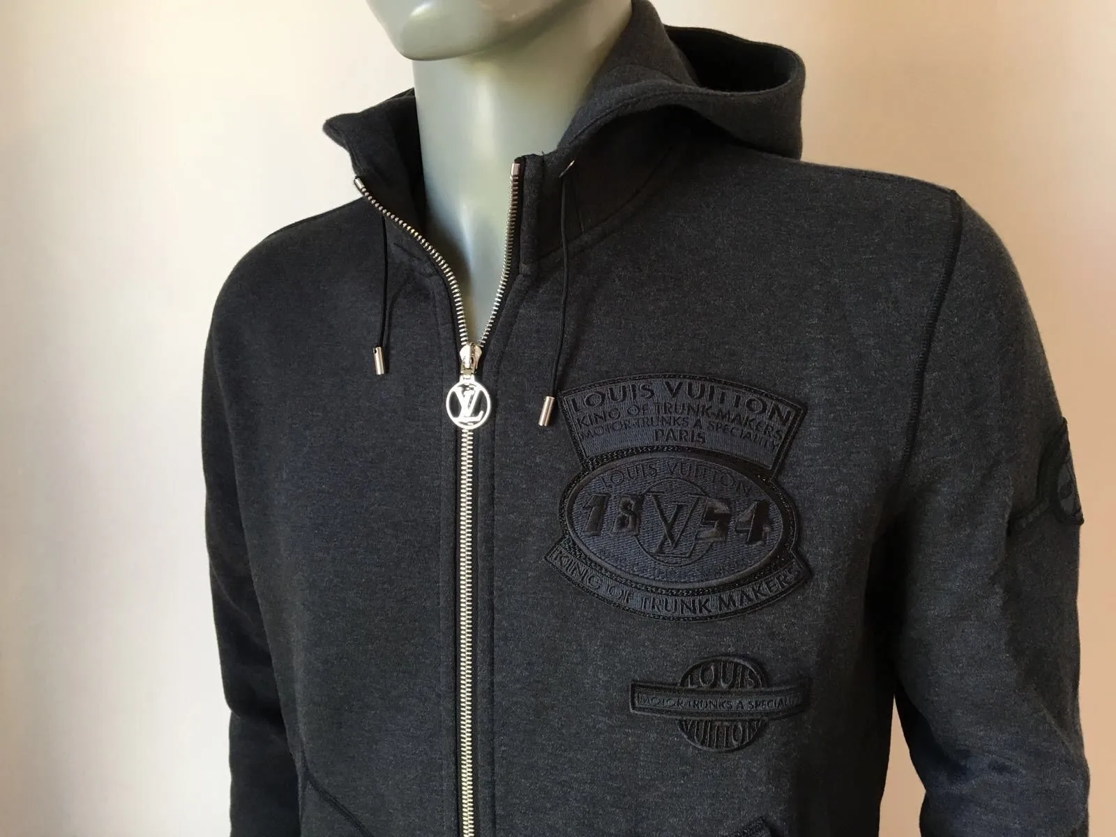 Zip Up Patches Hoodie