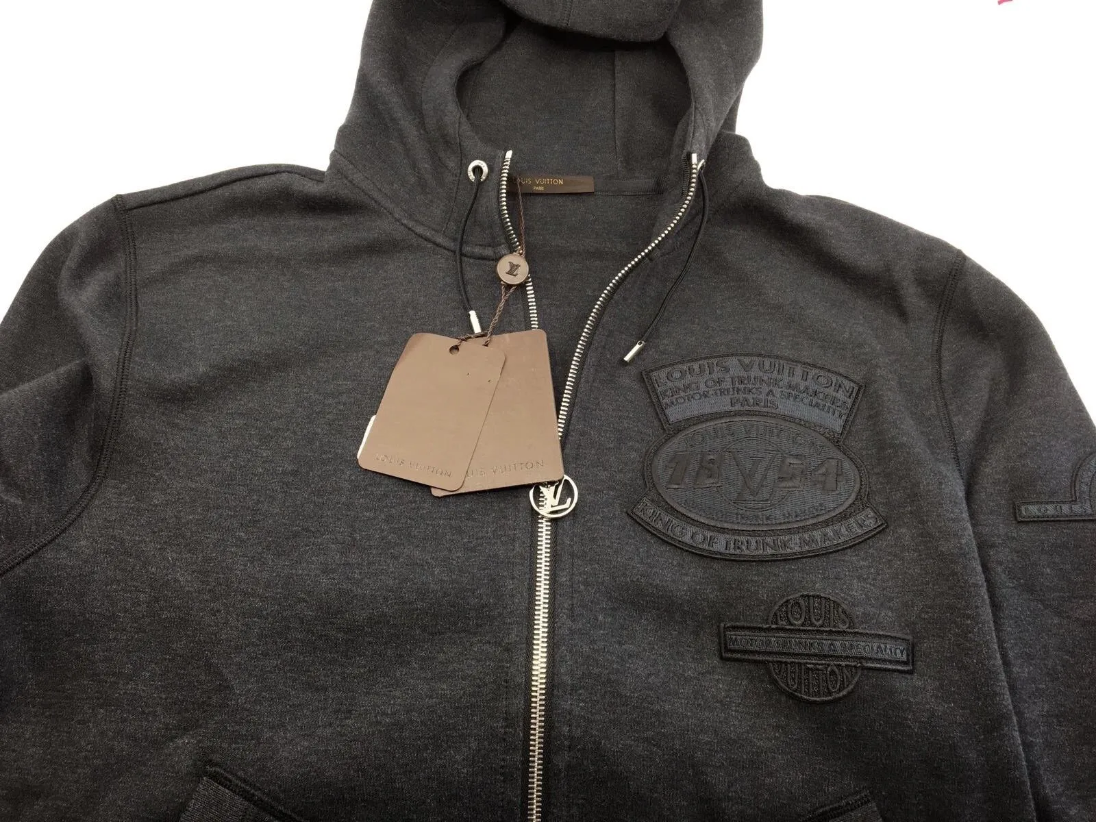Zip Up Patches Hoodie